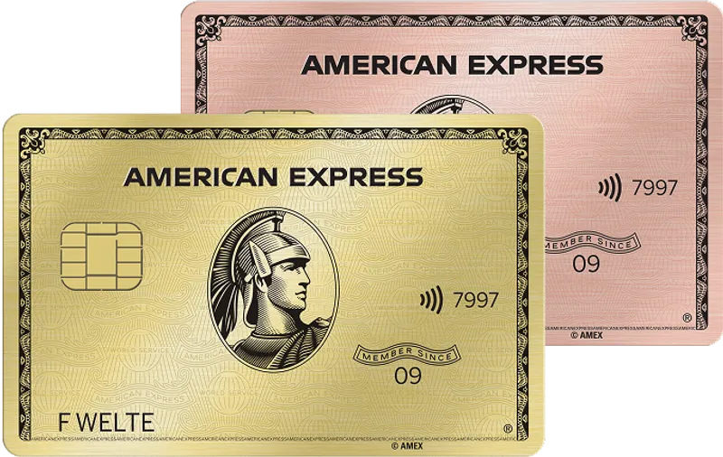 Logo der American Express Gold Card Kreditkarte