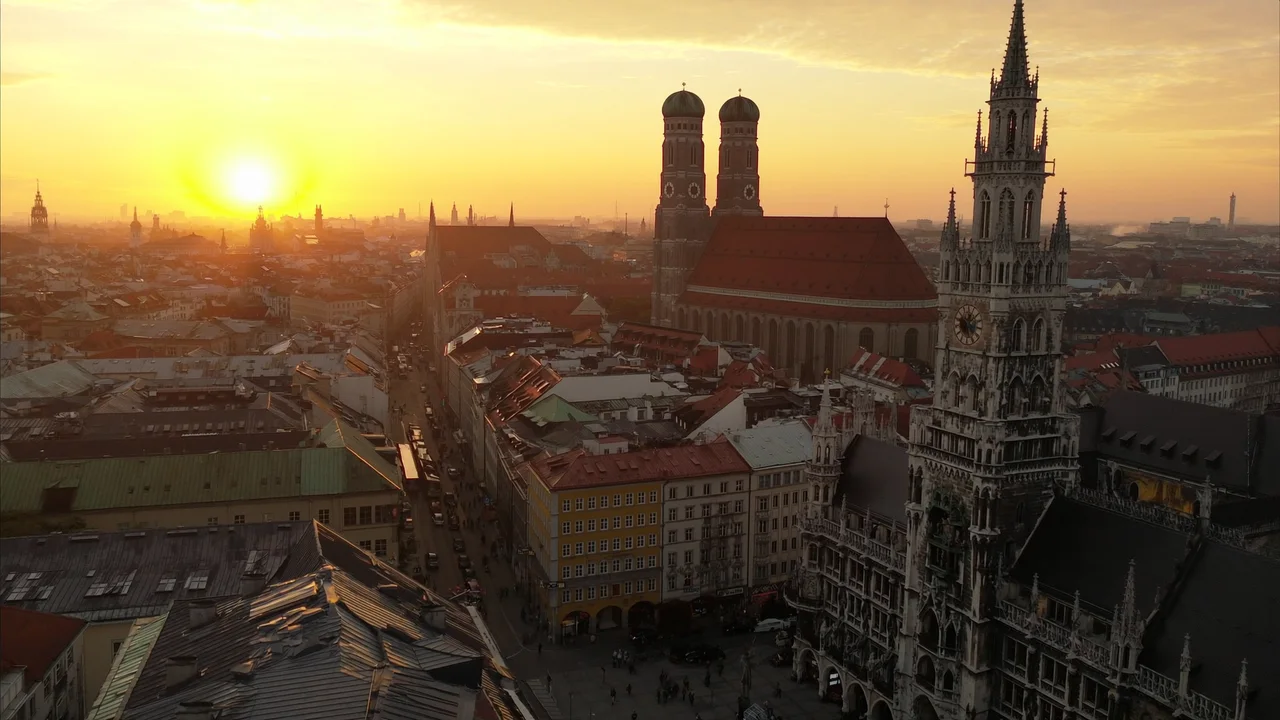 Marienplatz und Frauenkirche