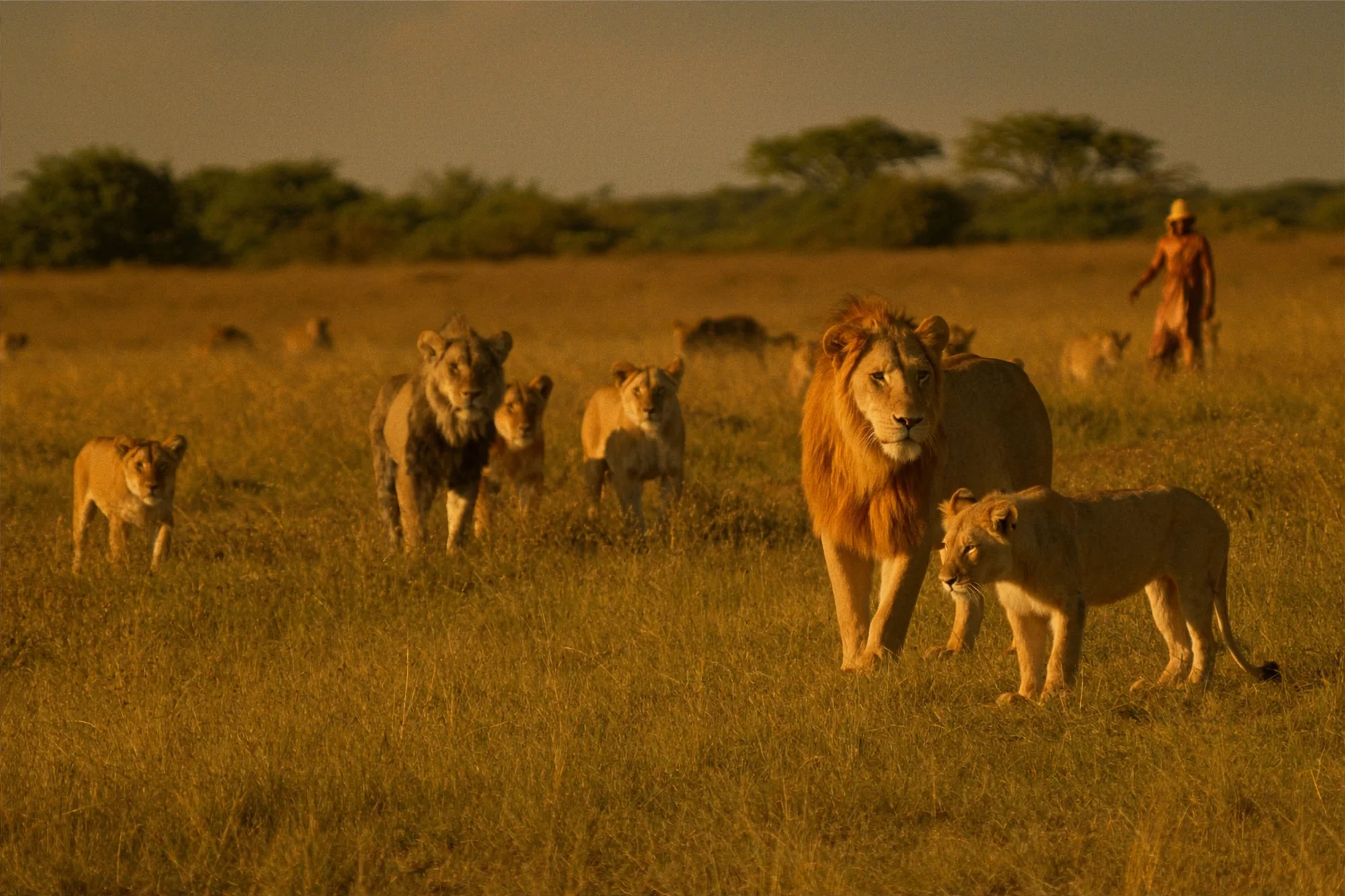 Löwen in der Serengeti