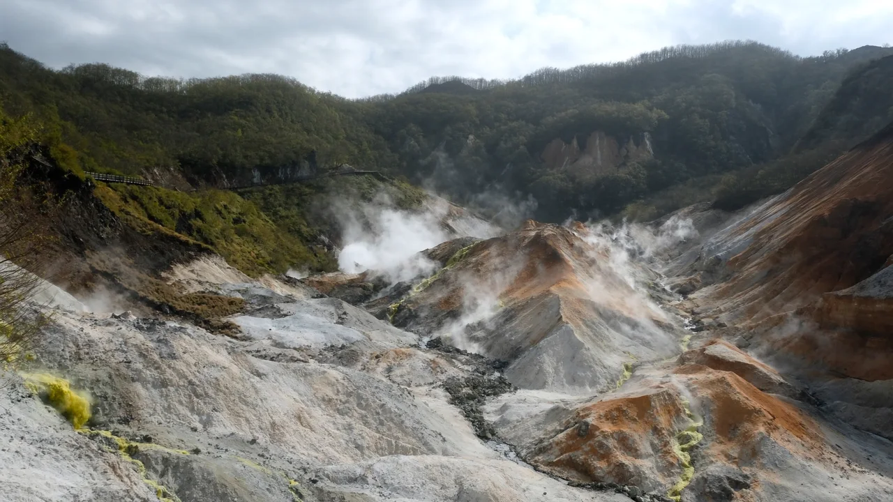 Onsen und Vulkane