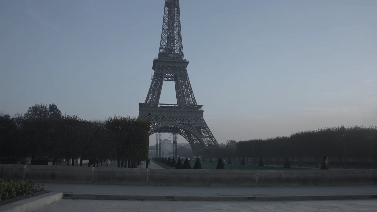 Der Eiffelturm und der Blick über Paris